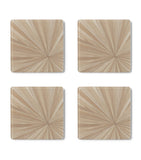 Hestia Soleil Square Coasters set of 4, UK version