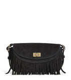 Sandro Paris small suede Le Mambo cross-body bag - British product