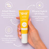 Q+A Peptide SPF50 anti-ageing daily facial sunscreen 50ml, UK version