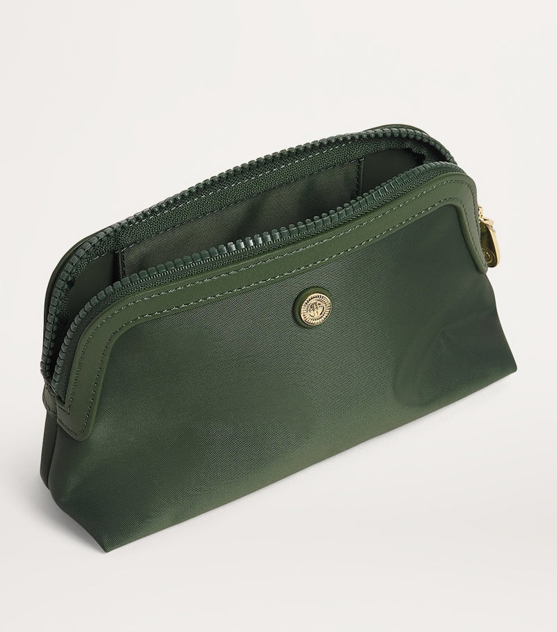 Harrods small nylon wash bag leather trims UK version