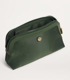 Harrods small nylon wash bag leather trims UK version