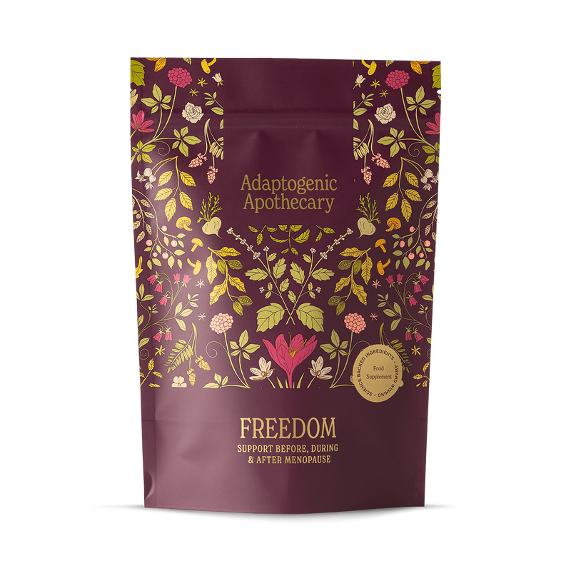 Adaptogenic Apothecary Freedom menopause powder, imported from the UK