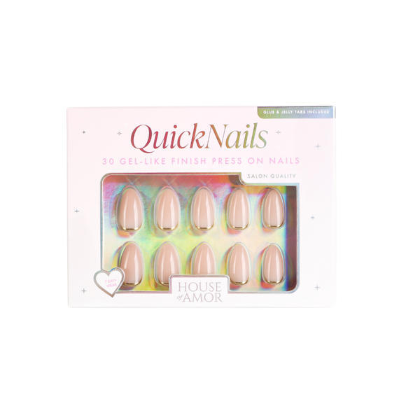 House of Amor press-on nails almond shape - British product