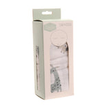 Superdrug Ziggle Baby Cotton Muslin Swaddle Wrap Grey Giraffe Elephants 120x120cm- Buy online at McGrocer