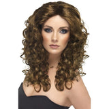 Smiffys glamour long curly wig, imported from the UK