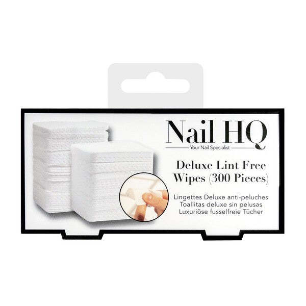 Nail HQ deluxe lint free wipes 300, imported from the UK