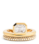 Harrods SHAY Yellow Gold and Diamond Floating Ear Cuff 1.5cm- Buy online at McGrocer