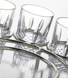 Waterford Crystal Mastercraft vodka set, 12 shot glasses and chiller (British brand)