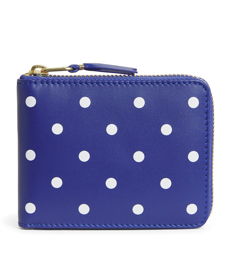 Comme des Garçons wallet polka-dot zipped (British brand)