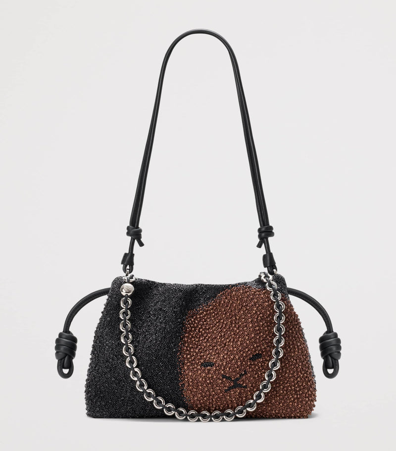 Loewe medium beaded lion flamenco clutch bag, UK version