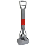 Dog waste scoop with spring action for easy pickup, UK version