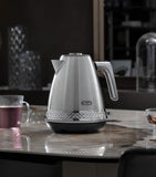 De'Longhi Diadema stainless steel electric kettle, imported from the UK