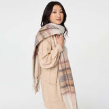 Izabel London checked print scarf - British product