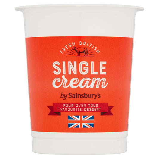Sainsbury's British Single Cream 300ml