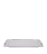 Harrods ZODIAC Large Cylinder Chrome Bathroom Tray- Buy online at McGrocer