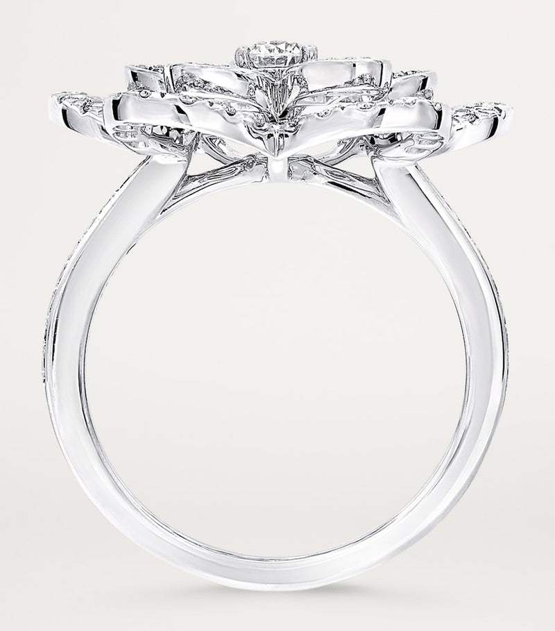 Graff white gold diamond Wild Flower ring (British brand)