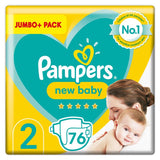 Pampers newborn nappies New Baby Size 2 120 pack, imported from the UK