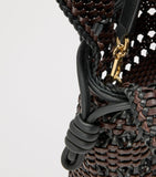 LOEWE Flamenco clutch bag in woven leather (British brand)