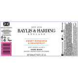 Baylis & Harding Sweet Mandarin & Grapefruit hand wash 4 x 500ml, UK version