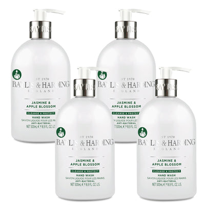 Baylis & Harding antibakteriell jasmin & epleblomsthåndsåpe 4 x 500ml