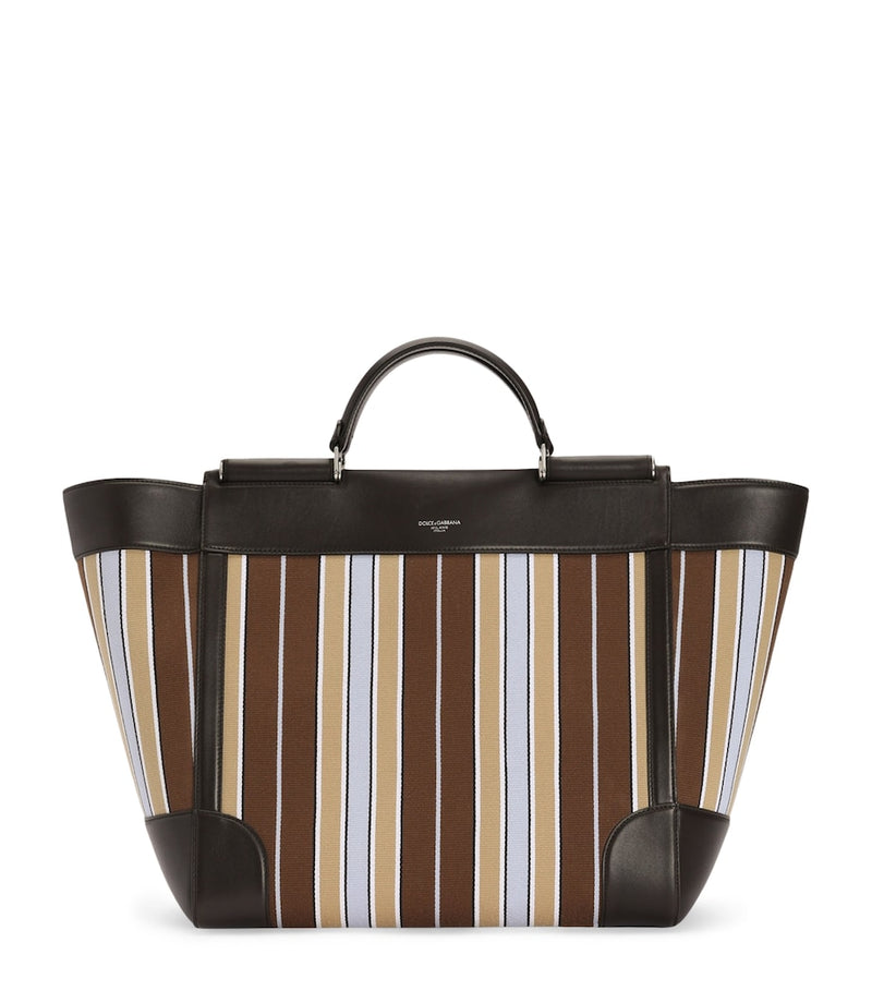 Dolce&Gabbana striped Sicily tote bag, imported from the UK
