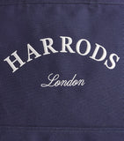 Harrods medium cotton embroidered logo tote bag, UK version
