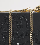 Erdem Embellished Bloom clutch bag H11.5x19cm (British brand)