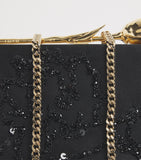 Erdem Embellished Bloom clutch bag H11.5x19cm (British brand)