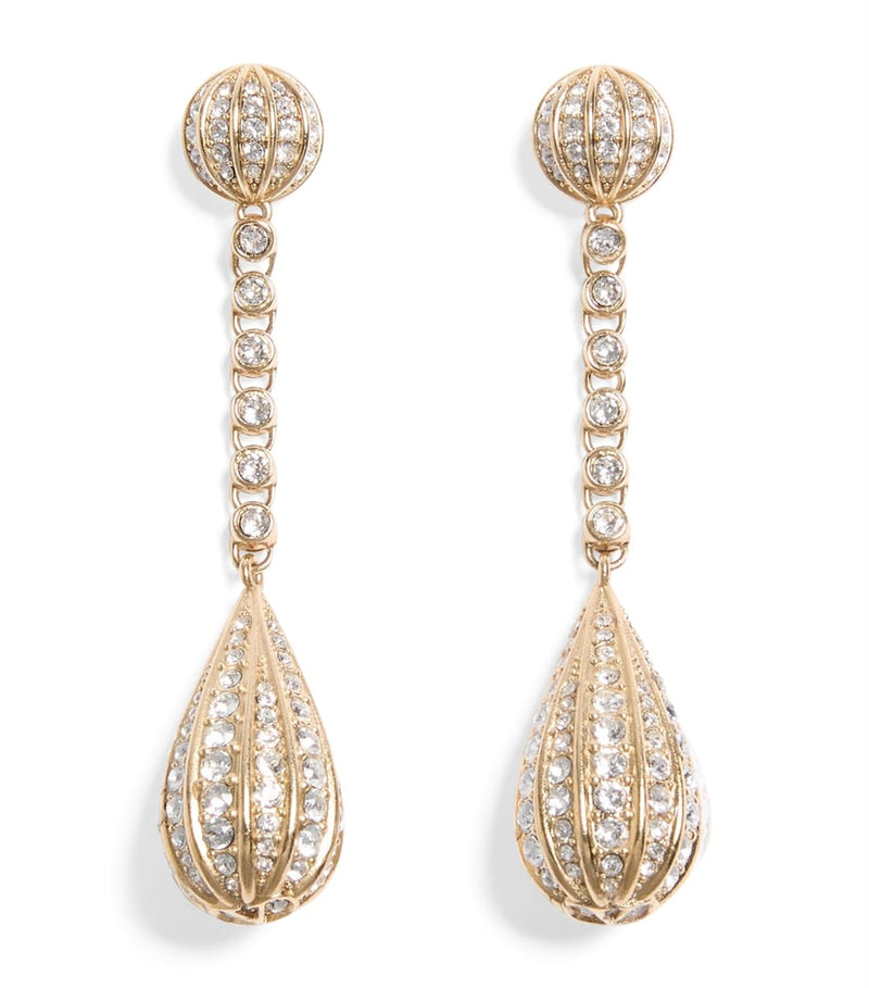Valentino Garavani drop earrings with crystals - British product