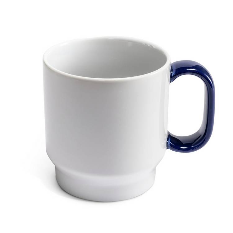 Sebastian Conran blue porcelain mug set 390ml (British brand)