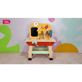 Chad Valley wooden tool bench toy workbench, UK version