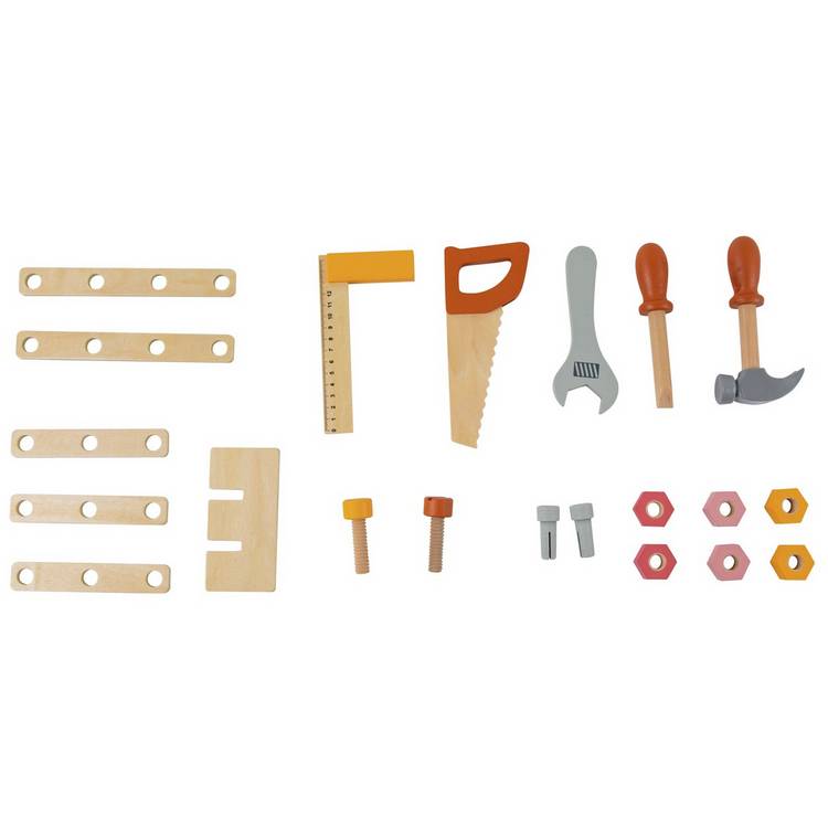 Chad Valley wooden tool bench toy workbench, UK version