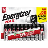 Argos Energizer Max Alkaline AA Batteries Pack of 20- Buy online at McGrocer