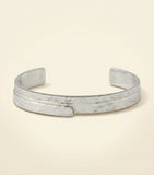 Givenchy silver-tone brass tape cuff bracelet with Paris 1952 - British product