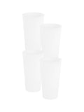 Wham white plastic planters 18cm tall set of 4, UK version