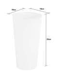 Wham white plastic planters 18cm tall set of 4, UK version