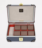 Globe-Trotter Centenary 6-slot watch case in vulcanised fibreboard, British product