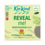 Holland & Barrett KinKind Reveal Me Exfoliating Body Scrub Bar West Indian Lime & Black Pepper 50g- Buy online at McGrocer