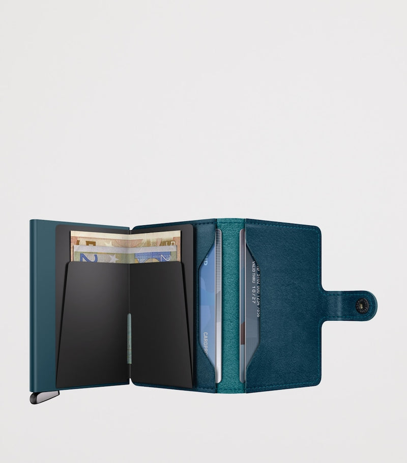 Secrid Basco Leather Miniwallet aluminium protector - British product