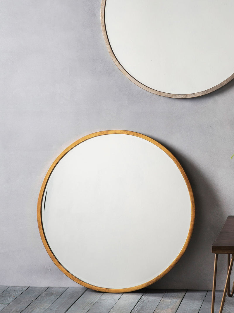 Gallery Home Gold Ashford Antique Large Round Mirror, UK version