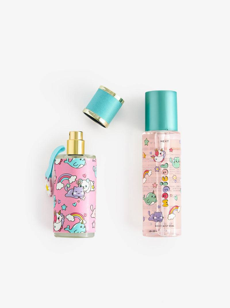 Kids Magical Kawaii fragrance gift set with 50ml perfume and 95ml body mist, UK version