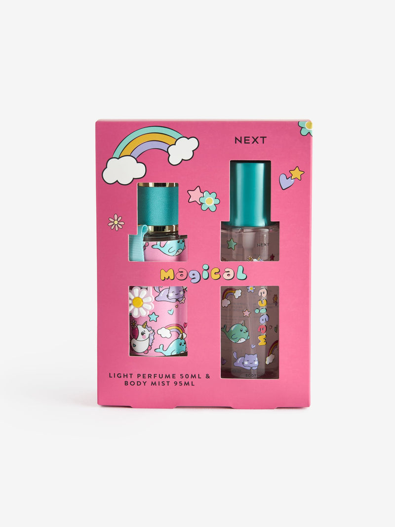 Kids Magical Kawaii fragrance gift set with 50ml perfume and 95ml body mist, UK version