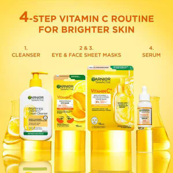 Garnier Vitamin C Eye Mask Hyaluronic Acid 5g, UK version