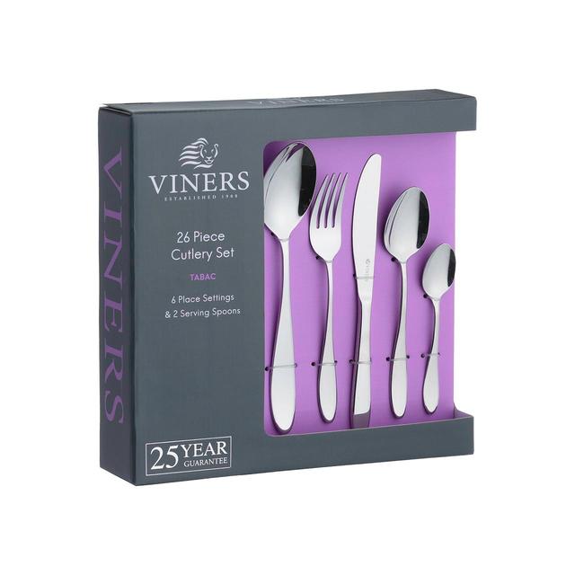 Viners Tabac 18/0 Cutlery Set   26 per pack GOODS M&S