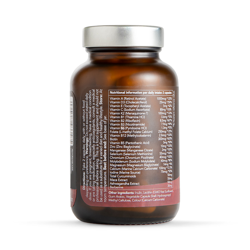 Zooki women's multivitamin capsules 60 count, imported from the UK