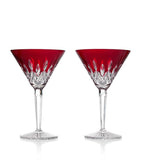 Waterford red martini glasses set of 2, 220ml capacity (British brand)