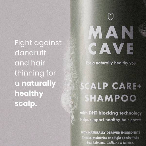 ManCave Scalp Care Shampoo 350ml, imported from the UK