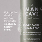 ManCave Scalp Care Shampoo 350ml, imported from the UK