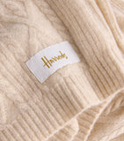Harrods cashmere shawl pointelle design 85x100cm, UK version