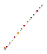 Harrods Boodles Raindance Rainbow Bracelet in White Gold with Diamonds, Tanzanite and Gemstones- Buy online at McGrocer